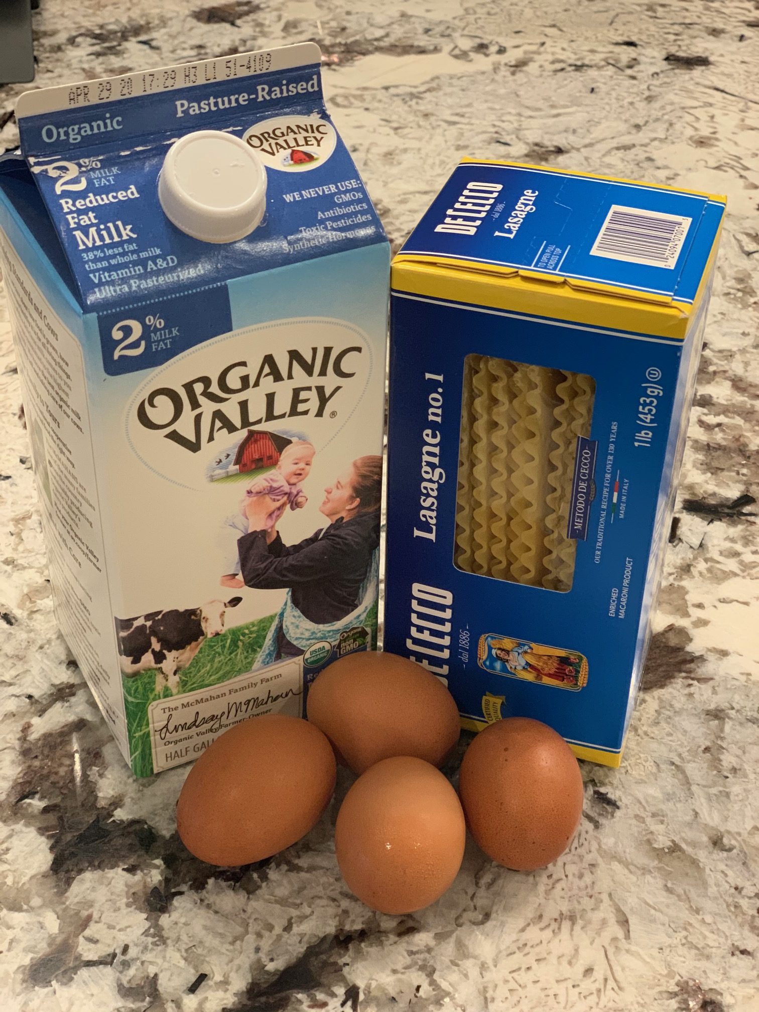 Gluten, dairy, and eggs